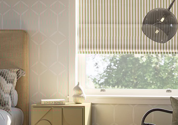 Lace Stripes, Treasure - Motorised Roman Blind - Image 5